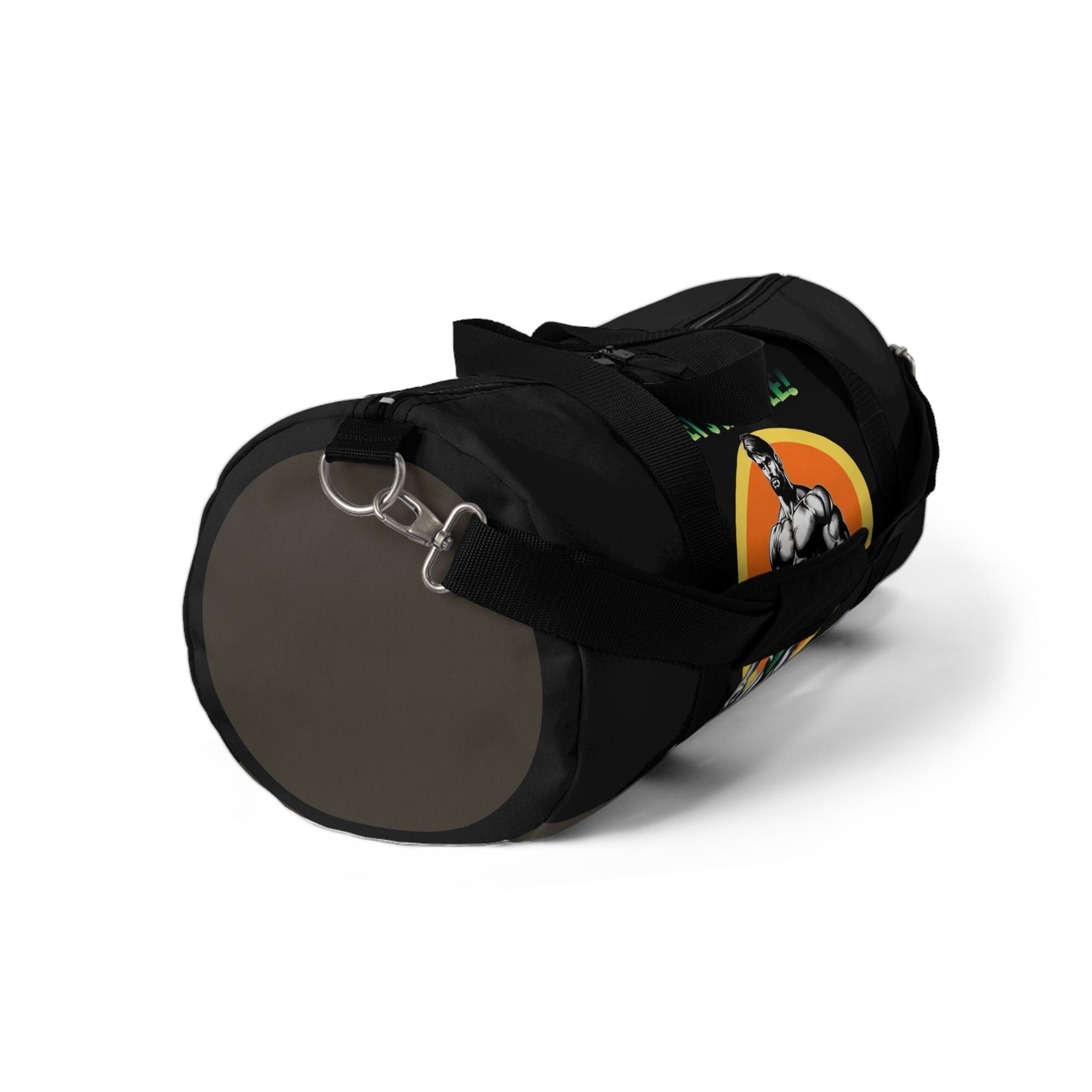LET’S WRESTLE!- RETRO BEEFCAKES DUFFEL BAG IN BLACK (LIMITED EDITION)