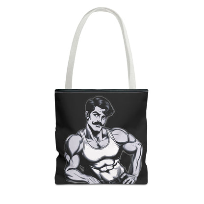 Honcho Tote Bag - Comic Style Beefcake Character Logo