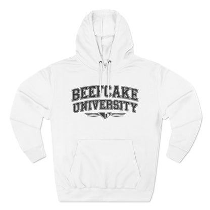 BEEFCAKE UNIVESITY/Three-Panel Fleece Hoodie