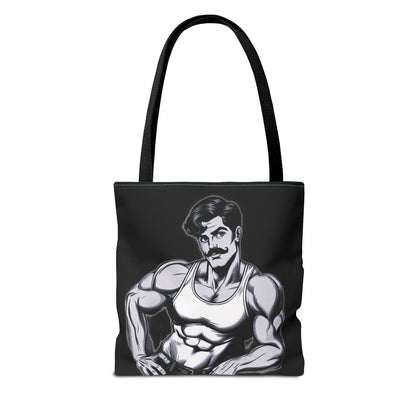 Honcho Tote Bag - Comic Style Beefcake Character Logo