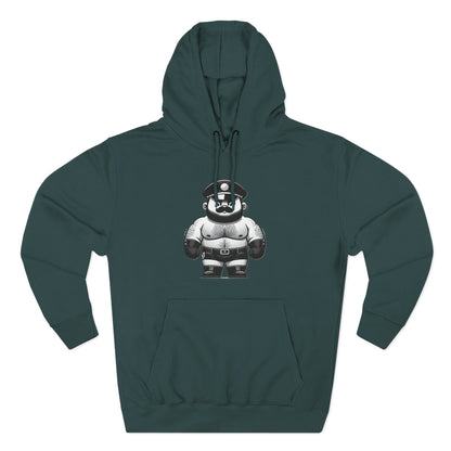 🐼 LEATHER BEAR ON PATROL, MEN'S HOODIE