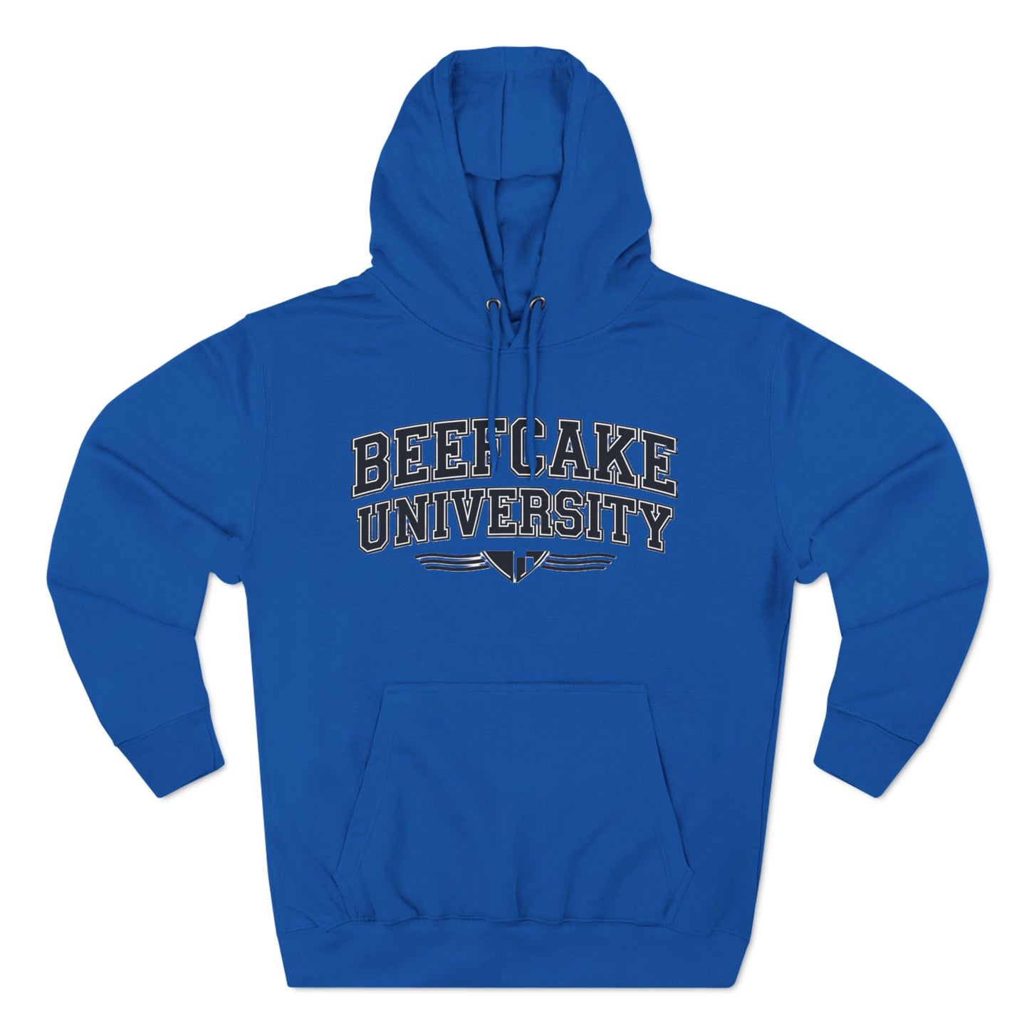 BEEFCAKE UNIVESITY/Three-Panel Fleece Hoodie