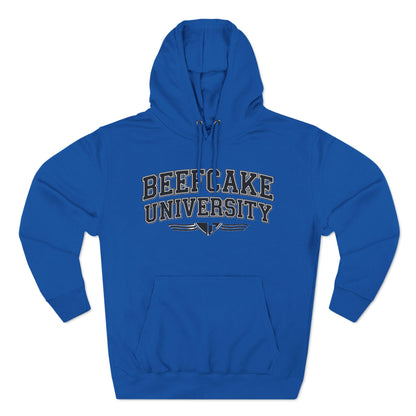 BEEFCAKE UNIVESITY/Three-Panel Fleece Hoodie