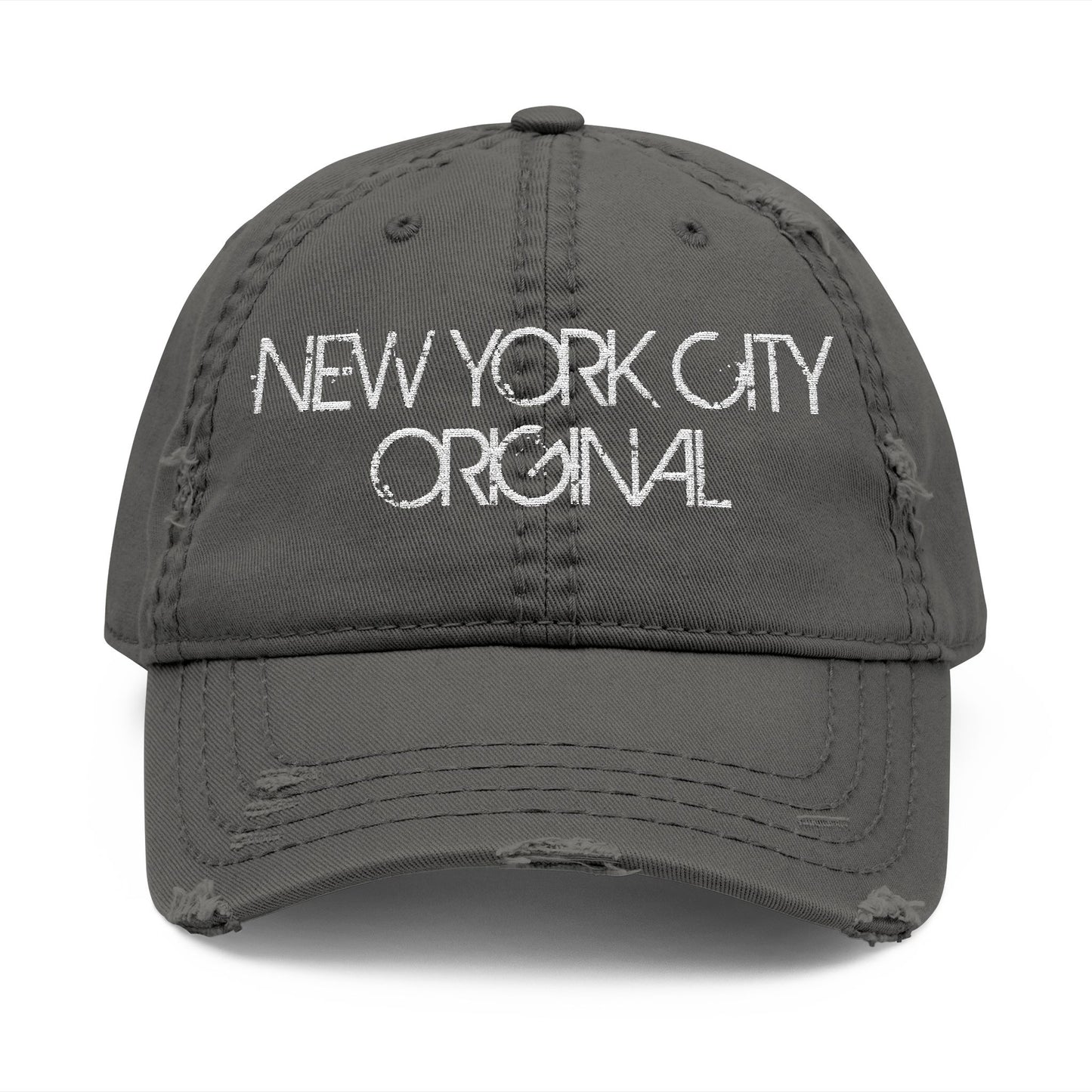 NEW YORK CITY ORIGINAL - DISTRESSED EMBROIDERED DAD HAT