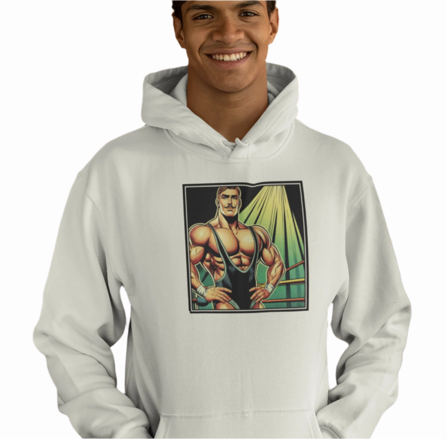 BEEFCAKE PREMIUM FLEECE HOODIE/KING OF THE RING WRESTLER