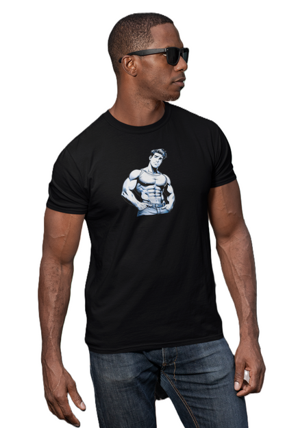 BEEFCAKE STEEL BLUE, MEN'S LIGHTWEIGHT TEE