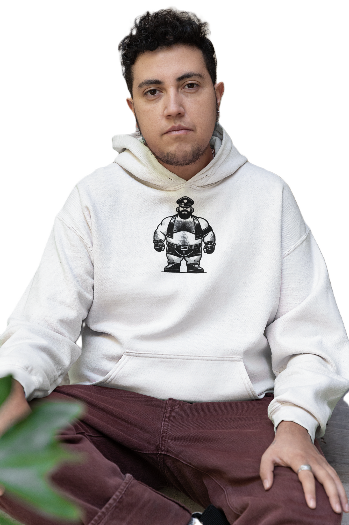 BEEFCAKE LEATHER BEAR, Heavy Blend™ Hooded Sweatshirt