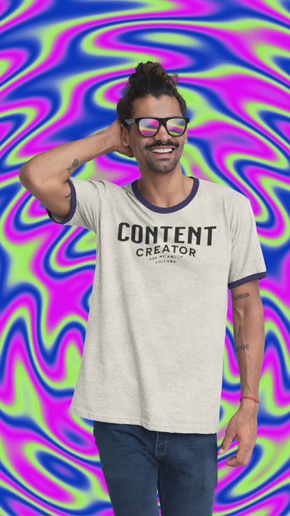 CONTENT CREATOR Ringer T-Shirt
