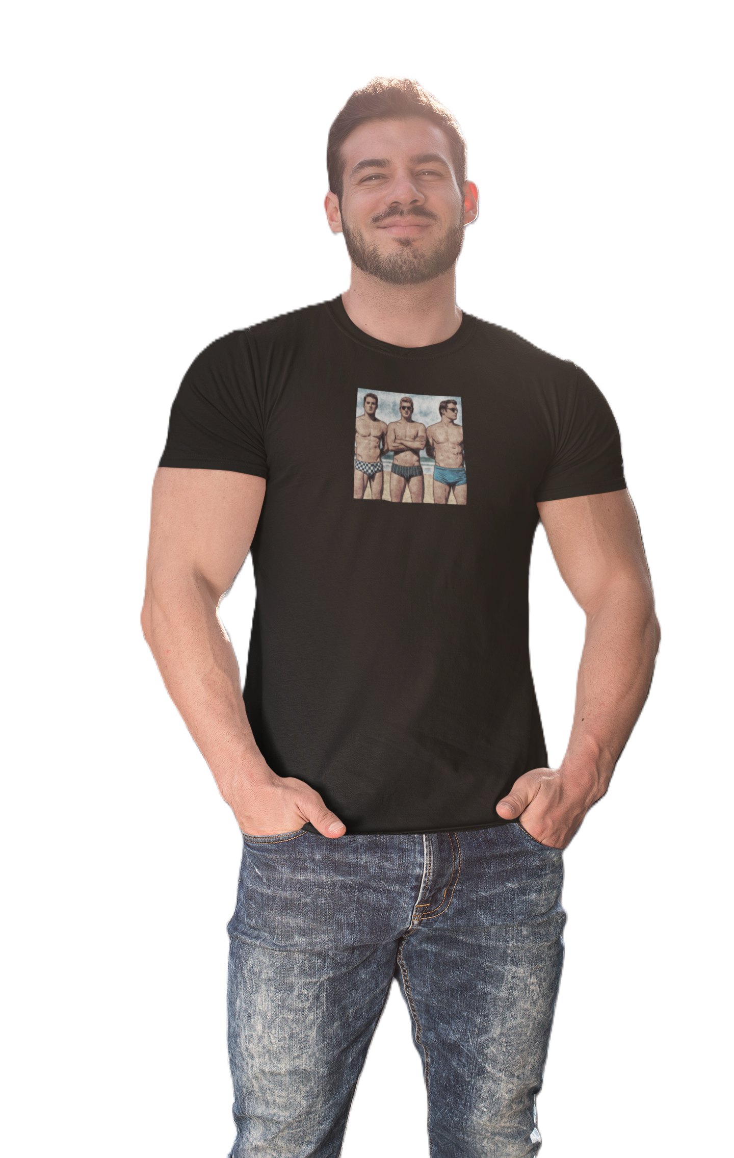 BEEFCAKE BOYS OF SUMMER/COLOR, LIGHTWEIGHT TEE