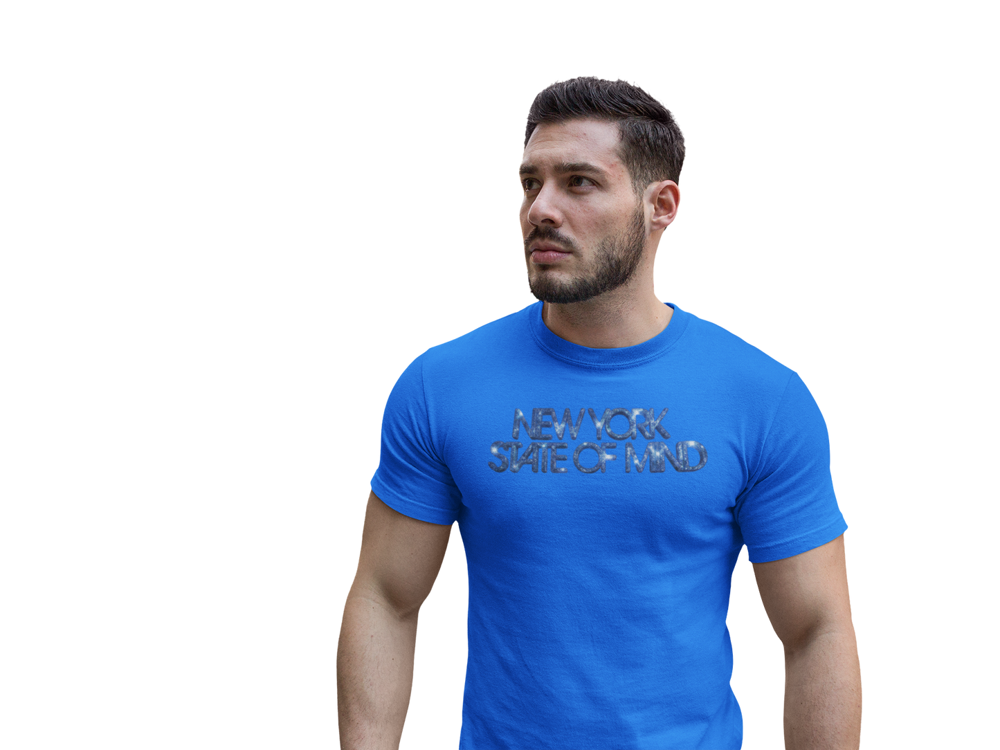 NEW YORK STATE OF MIND - GLITTER HTV EDITION (COMES IN GREEN, BLUE OR BLACK GLITTER)
